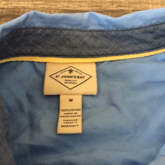 St. John’s Bay men’s dress shirt size Medium NWOT - Picture 5 of 6